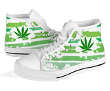 Rastaman Cannabis Leaf Flag Custom Sneakers