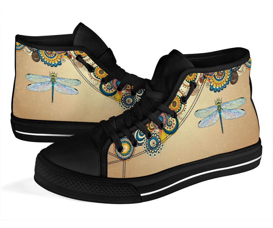 Handcrafted Shoes, Green Dragonfly