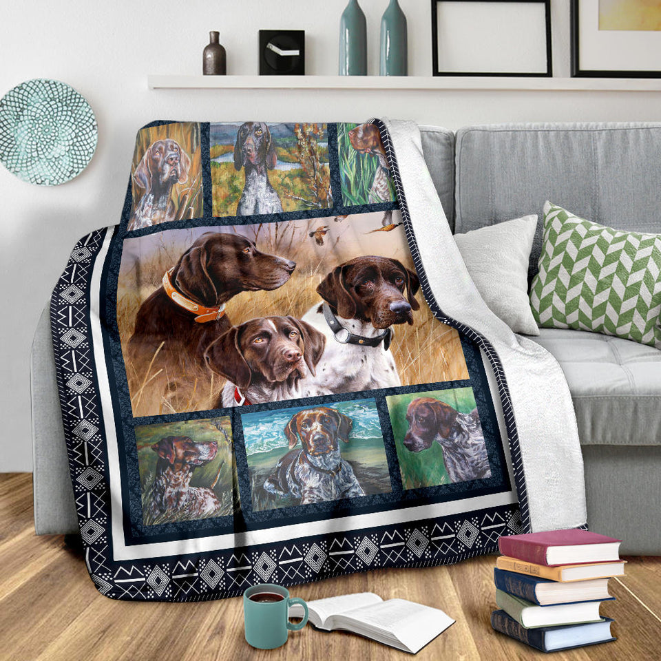 german shorthaired pointer blanket