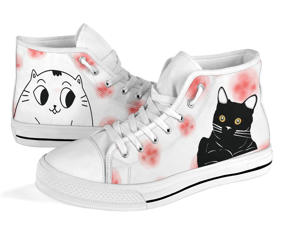 Cute Cats High Top Shoes, Cats For Girl High Top Sneaker