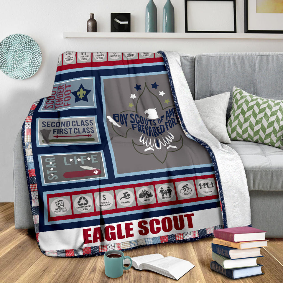 Eagle Scout 3D Quilt Blanket