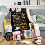 Harry Potter - Just a Wizard girl Blanket