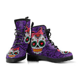 Sugar Skull Design, Womens Leather Boots, Womens Skull boots trai