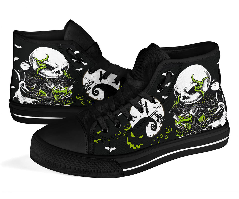 Nightmare Before Christmas Shoes, Jack Skellington High Top Sneaker