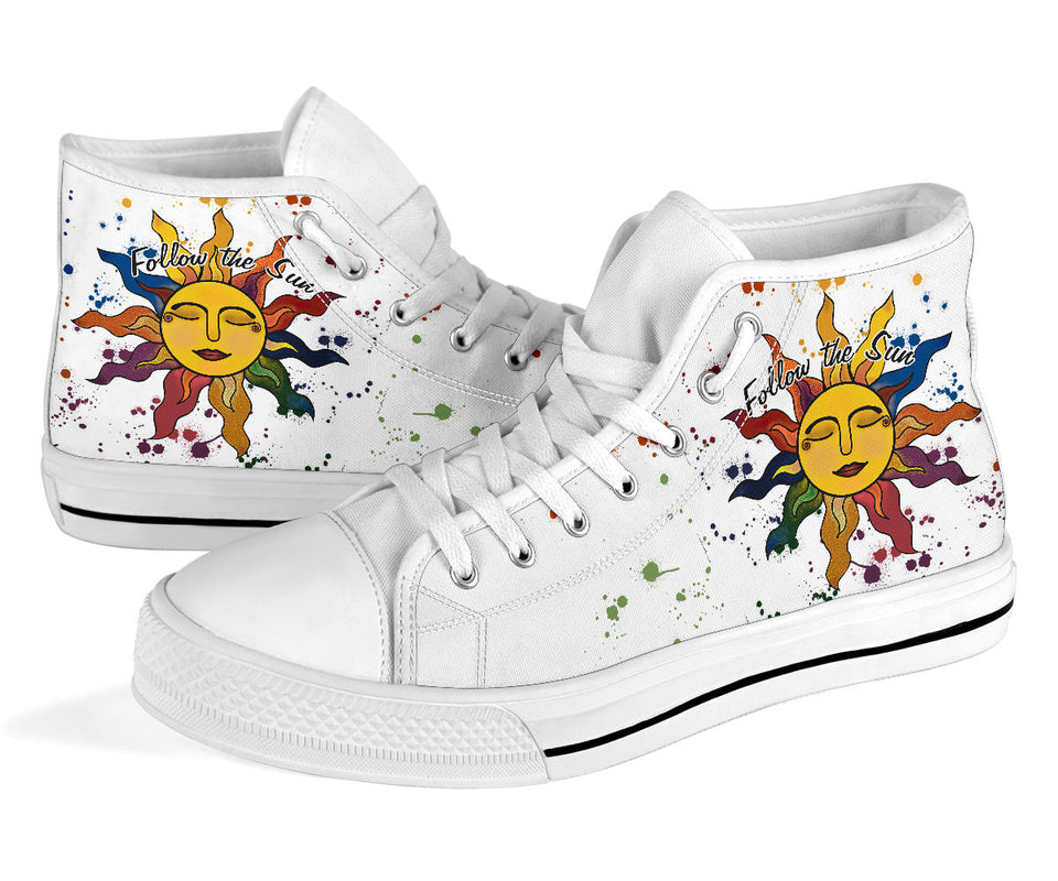 Hippie Sun hand painted shoes