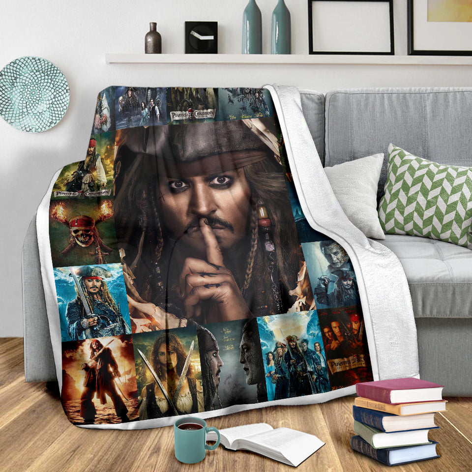 Pirates of the Caribbean Blanket Jack Sparrow