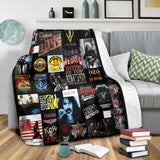 Classic Rock Bands 3D Throw Blanket