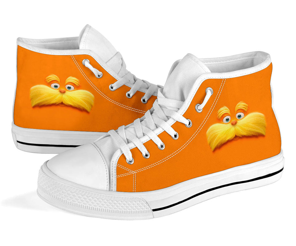 The Lorax High Top, Dr. Seuss Canvas Shoes, Christmas Unisex Hightop Sneaker
