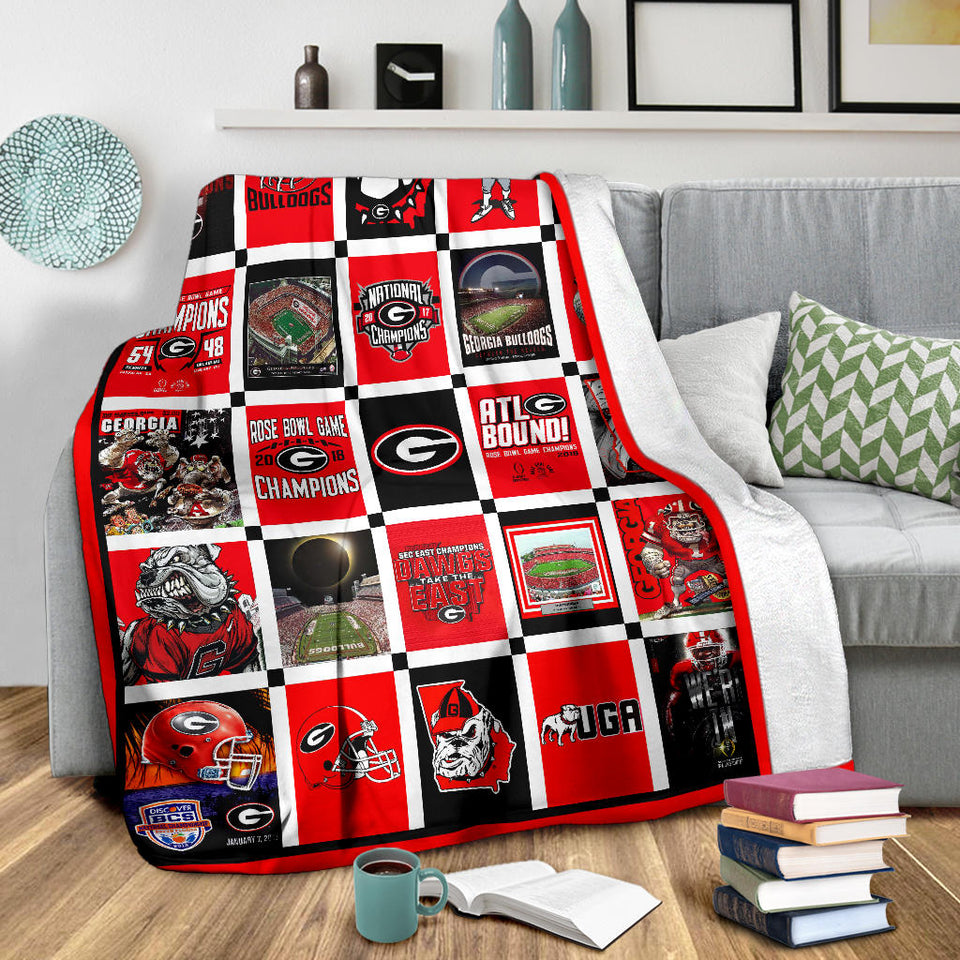 Georgia Bulldogs Ver1 Blanket