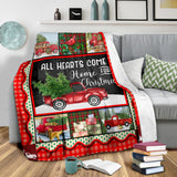 Red Truck Christmas Blanket copy