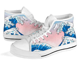 Japanese Wave Shoes  Big wave Hand Painted Shoes