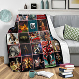 Van Halen Fleece Sherpa Throw Blanket Quilt