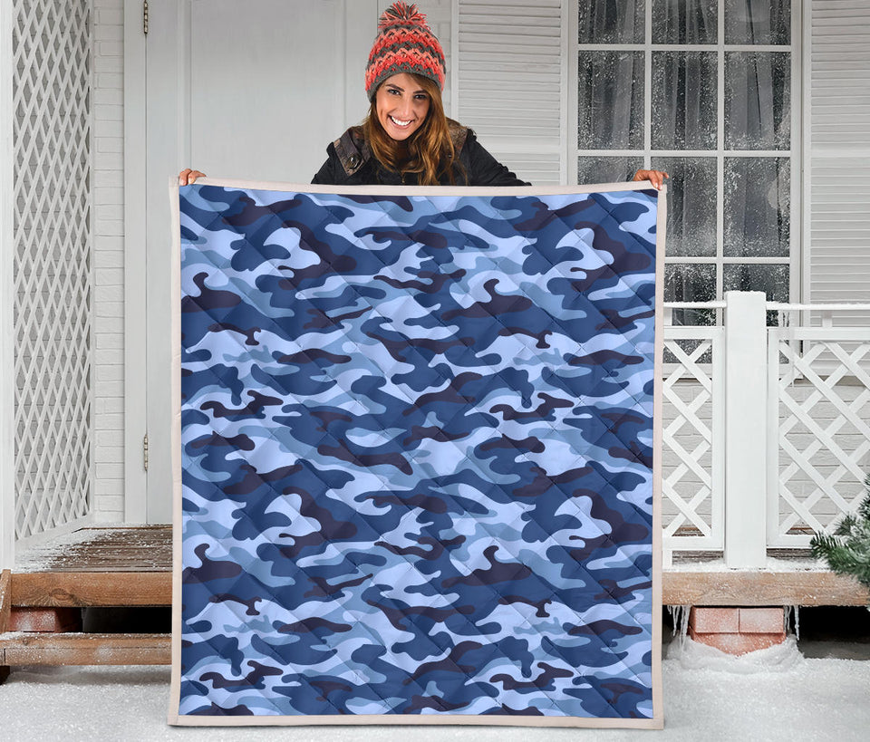 Blue Camouflage Camo Pattern