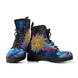 Sun Moon Mandala, Lotus Gold Chakra, Women's Boots