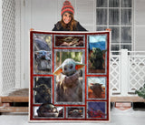 Baby Yoda Blanket, Star Wars Blanket - Baby Yoda Quilt Fleece, Sherpa Blanket