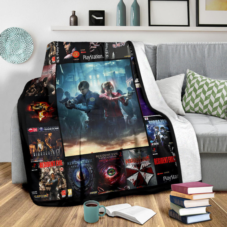 RESIDENT EVIL 3D Quilt Blanket