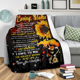 to My Love Mother from Daughter Sherpa Fleece Blanket