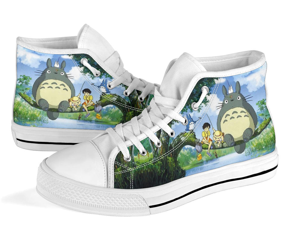 Totoro High Top Shoes, My Neighbor Totoro Unisex Hightop Sneaker, Anime Shoes