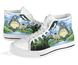 Totoro High Top Shoes, My Neighbor Totoro Unisex Hightop Sneaker, Anime Shoes