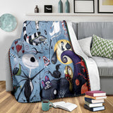 Nightmare Before Christmas Kingdom Fabric Blanket