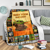 Baby Yo-da Blanket Star-Wars Blanket Mandalorian Blanket - Yo-da Funny Blanket Gift Idea for Men Women - Birthday Gift - Cozy Plush Fleece Blanket - 60"x80" PL