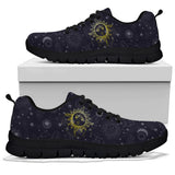 Sun and Moon, Mandala Design, Women's Boots SNEAKERS