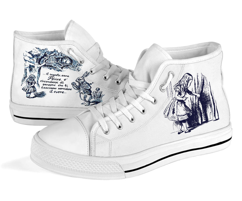 Hand-painted Converse All Star sneakers, custom Alice in Wonderland