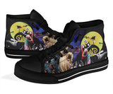 The Nightmare Before Christmas Jack Skellington Sally themed custom shoes