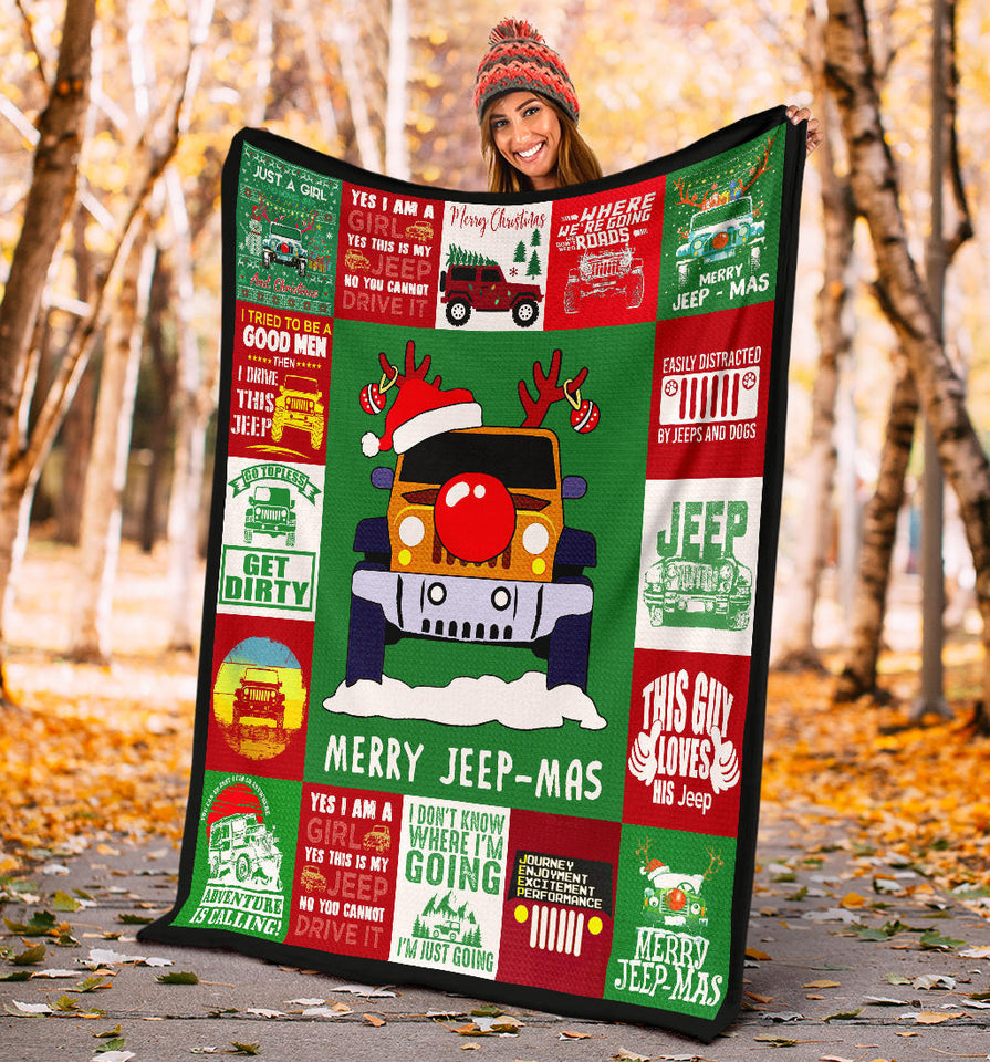 Merry Jeep-Mas Blanket copy