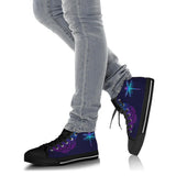 Handcrafted Boot, Dragonfly Mandala high top
