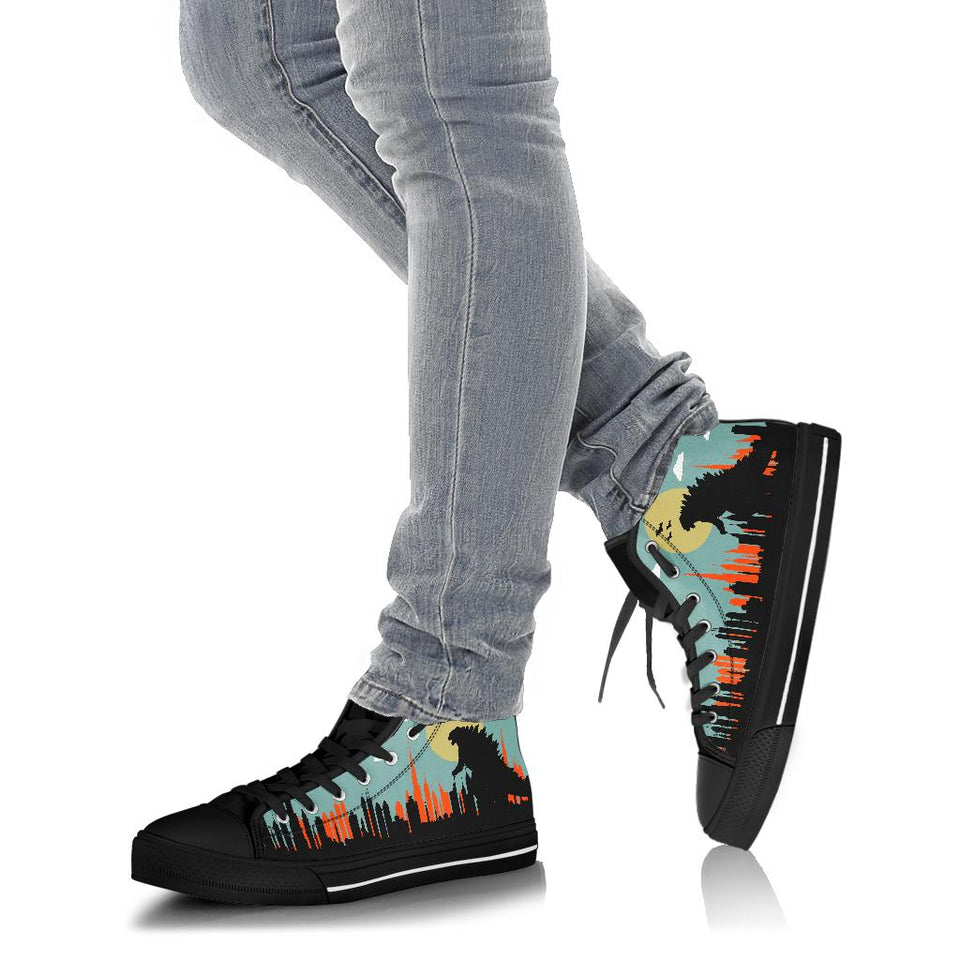 Godzilla Shoes High Top Sneakers