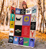 Mr.Jyotis Friends Blanket - We were On a Break Moo Point They Donâ€™t Know That We Know They Know We Know Pivot Cozy Plush Fleece Blanket One Size/White (60"x80") PL