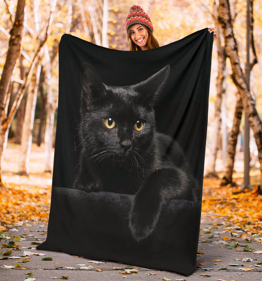 black cat blanket