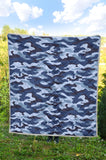 Blue Camouflage Camo Pattern