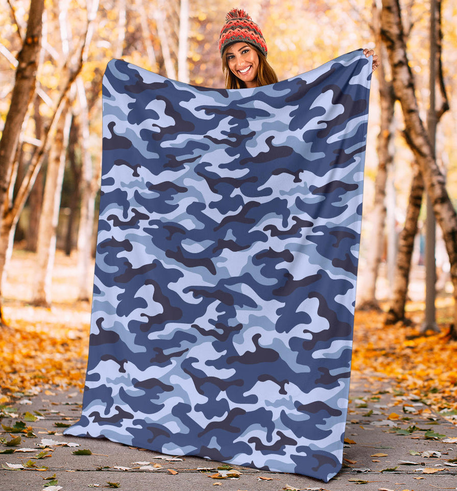 Blue Camouflage Camo Pattern