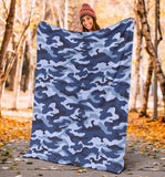 Blue Camouflage Camo Pattern