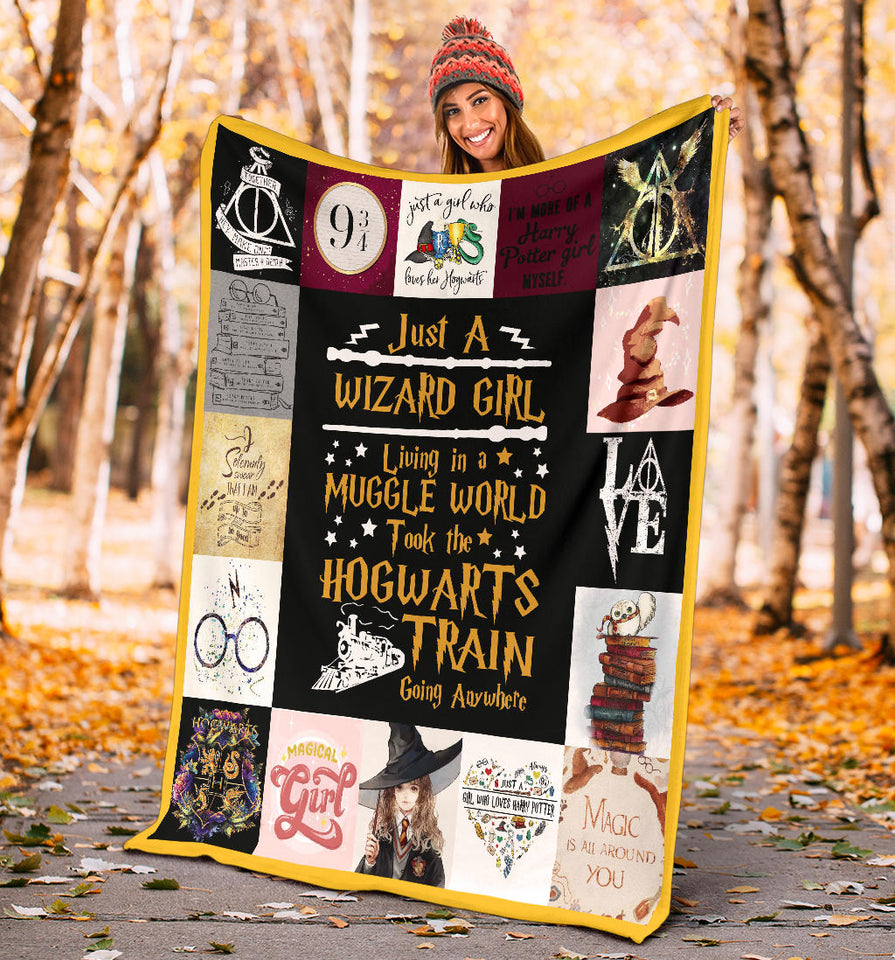Harry Potter - Just a Wizard girl Blanket