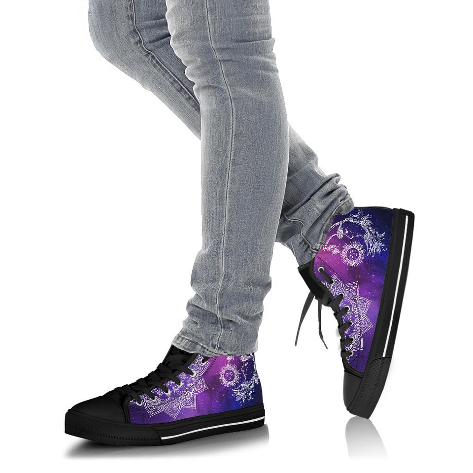 Sun Moon, Handcraft Boots high top