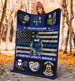 Police Officer Courtesy Loyalty Blanket copy