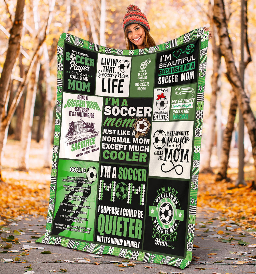 I Am The Soccer Mom Blanket