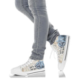 Cheshire Cat High Top Sneaker, Alice in Wonderland Shoes Women's Canvas Sneakers