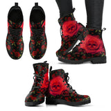 Rose Skull, Womens Leather Boots, Skull Shoes, Ankle Boots Women, Winter Shoes, Womens Rain Boots, Boho Boots, Walking Boots Women