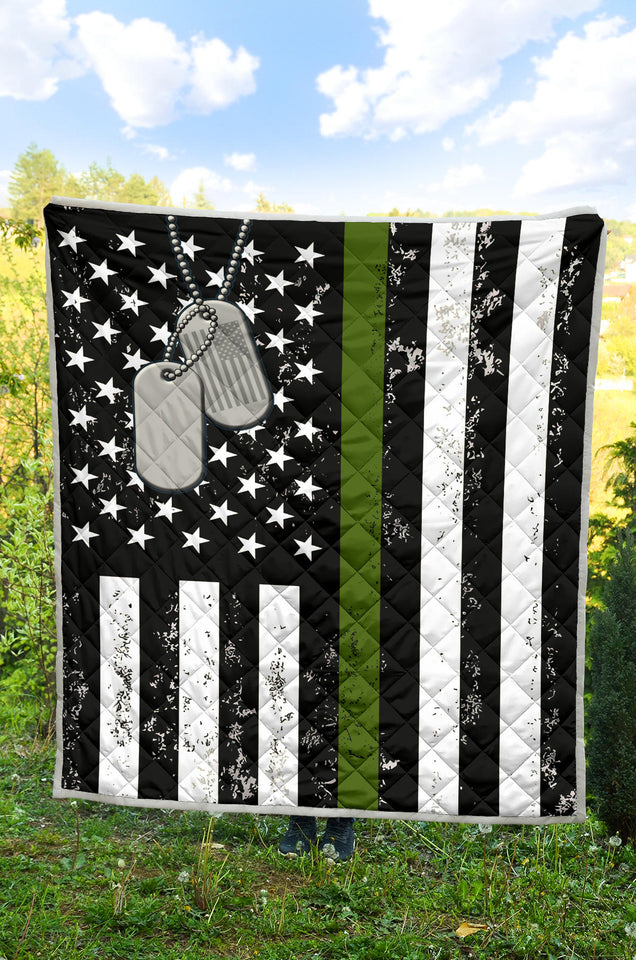 US Military Soldier Veteran Thin Green Line