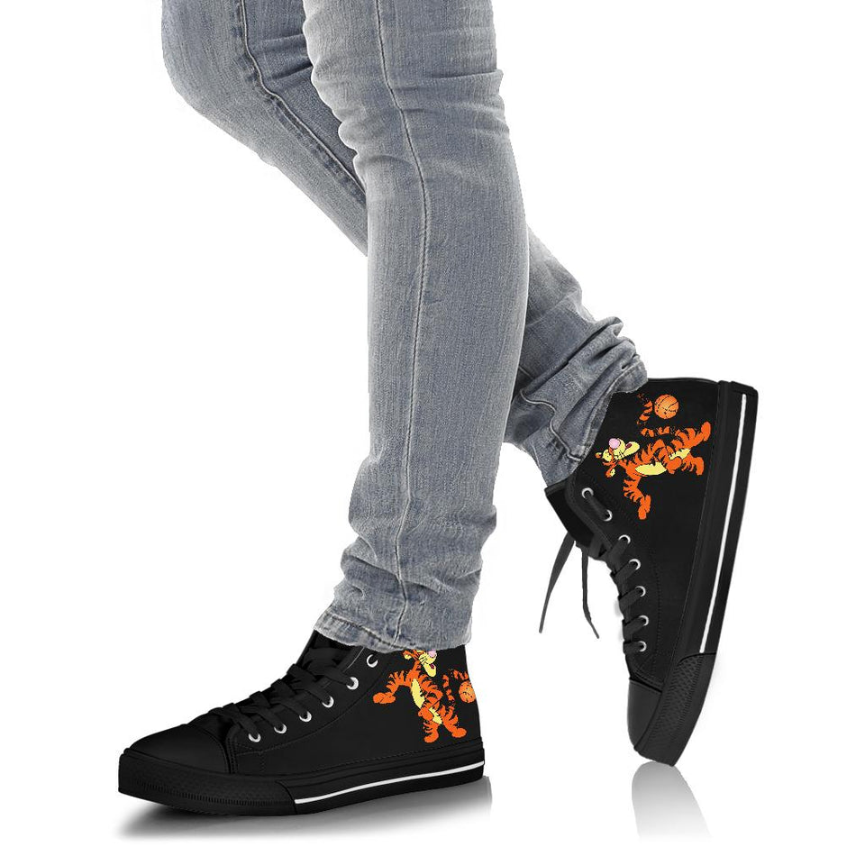 Winnie the Pooh high top shoes black