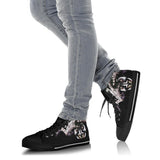 Skull Shoes for Men Fashion Sneaker High Top Gotham Joker