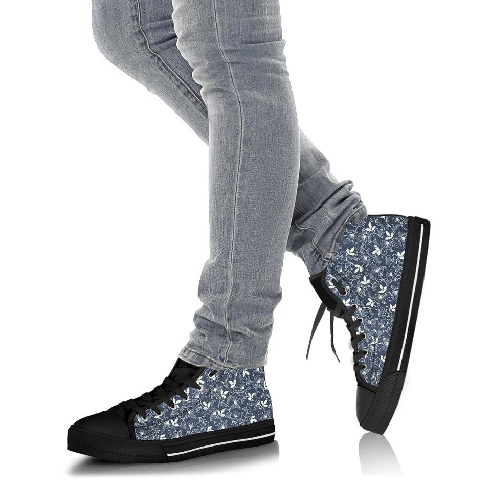 Flower Fractal, Handmade Boots, Leather Boots high top
