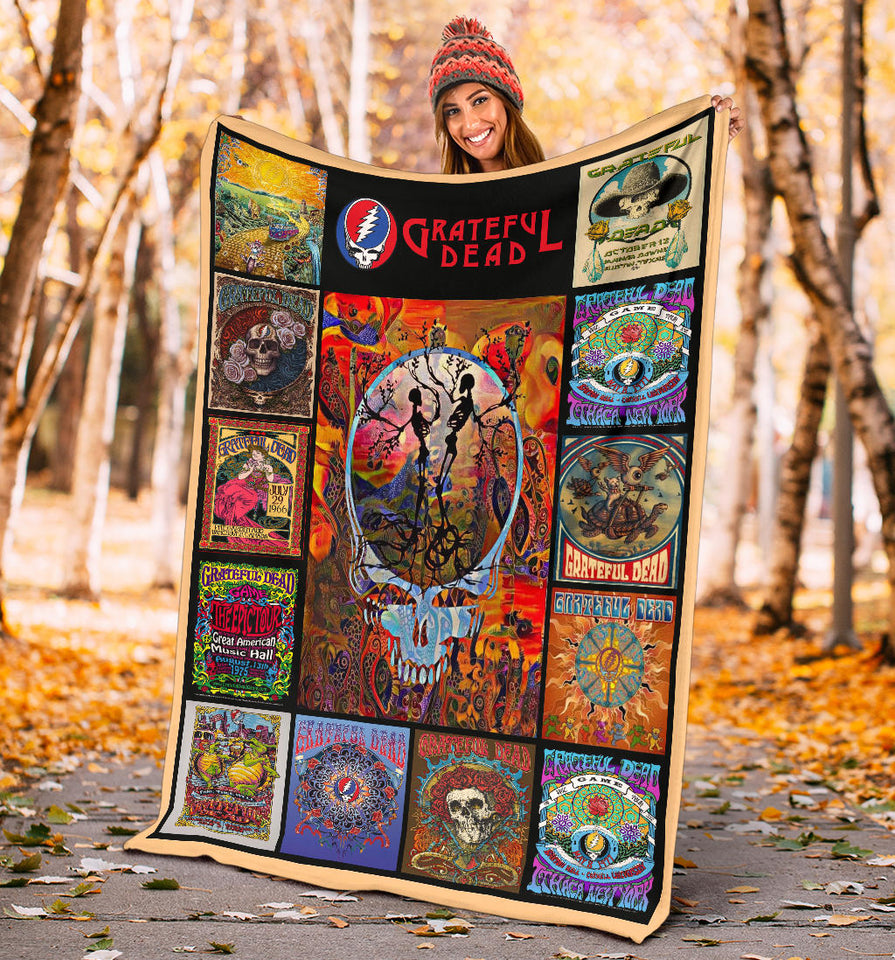 Grateful Dead Quilt Blanket