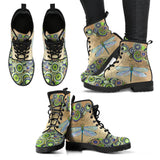 Handcrafted Shoes, Green Dragonfly
