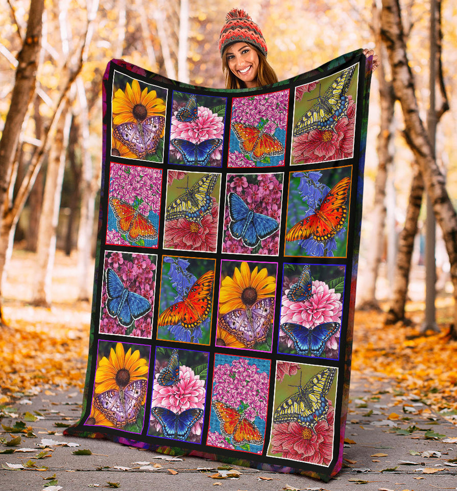 Butterfly Call Me Maybe Christmas Blanket copy