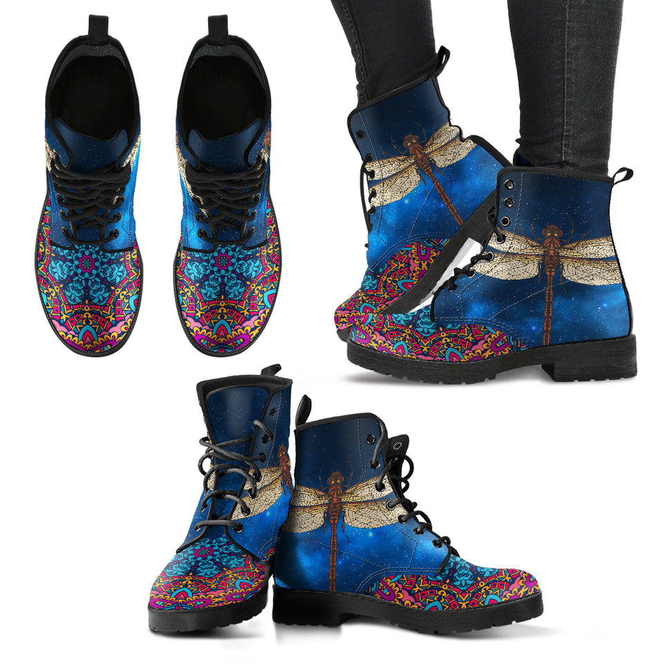Dragonfly Shoes, Womens Leather Boots, Vegan Shoes, Outdoor Shoes, Womens Winter Boot, Dragonfly Rain Shoes, Bohemian Shoes - up lai